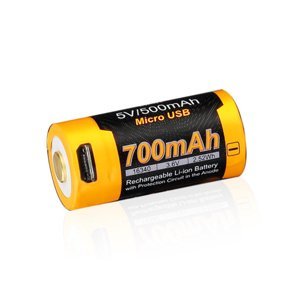 Baterie 16340 Fenix USB (Li-Ion) RCR123A 700mAh High Current