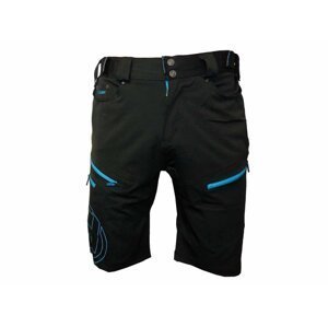 Kalhoty krátké pánské HAVEN NAVAHO SLIMFIT černo/modré s cyklovložkou Velikost: L