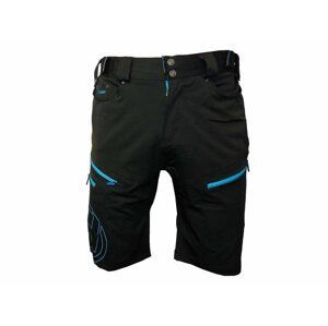 Kalhoty krátké pánské HAVEN NAVAHO SLIMFIT černo/modré s cyklovložkou Velikost: S