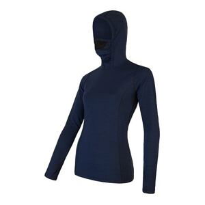 Triko dlouhé dámské SENSOR MERINO DOUBLE FACE deep blue Velikost: M