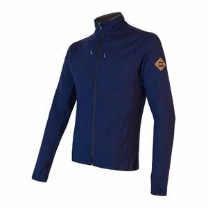 Mikina pánská SENSOR MERINO UPPER zip deep blue Velikost: S