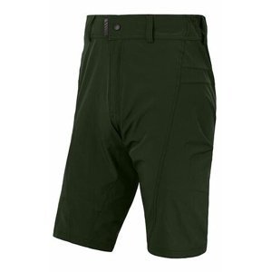 Kalhoty krátké pánské SENSOR HELIUM s cyklovložkou olive green Velikost: S
