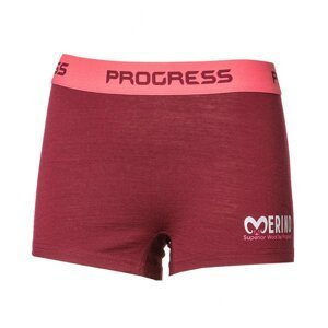 Kalhotky dámské Progress SKNZ merino boxerky švestkový melír Velikost: S