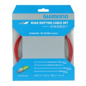 Shimano-servis Bowdeny+lanka Shimano R7000 SP41+RS900 OPTISLICK set červený