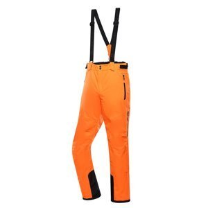 Kalhoty pánské dlouhé ALPINE PRO LERMON lyžařské oranžové Velikost: L