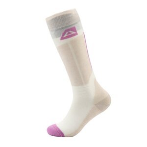 Ponožky dlouhé dámské ALPINE PRO RODE merino béžové Velikost: XS