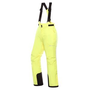 Kalhoty dětské dlouhé ALPINE PRO LERMONO lyžařské žluté Velikost: 116/122