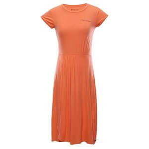 Šaty dámské ALPINE PRO PERIKA oranžové Velikost: S