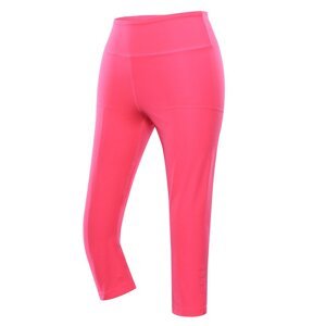 Kalhoty dámské 3/4 ALPINE PRO NORVA růžové Velikost: XL