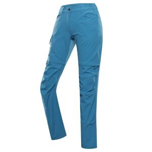 Kalhoty dámské dlouhé ALPINE PRO NESCA odepínací modré Velikost: 38