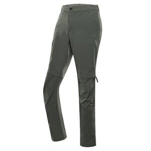 Kalhoty pánské dlouhé ALPINE PRO NESC odepínací zelené Velikost: 50