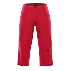 Kalhoty dámské 3/4 ALPINE PRO WEDERA růžové Velikost: 34