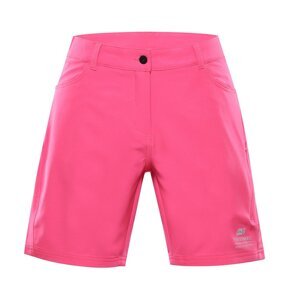Kalhoty dámské krátké ALPINE PRO COLA rychleschnoucí růžové Velikost: 36