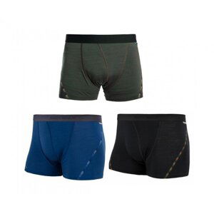 Boxerky SENSOR MERINO AIR 3pack černé/modré/olivové Velikost: S