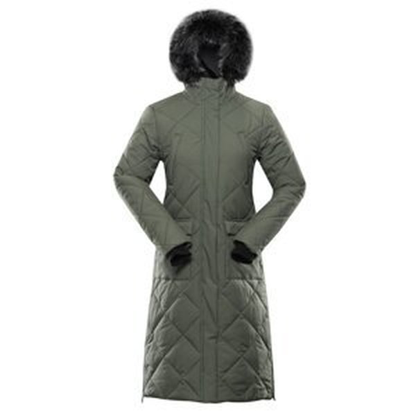 Kabát dámský ALPINE PRO GOSBERA s PTX zelený Velikost: XS
