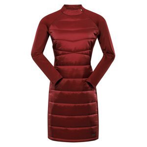 Šaty dámské ALPINE PRO OMERA červené Velikost: M