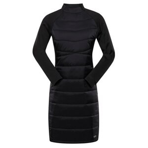 Šaty dámské ALPINE PRO OMERA černé Velikost: XL