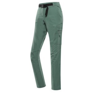 Kalhoty dámské dlouhé ALPINE PRO CORBA softshellové zelené Velikost: 40