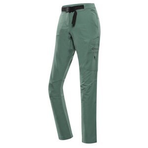 Kalhoty dámské dlouhé ALPINE PRO CORBA softshellové zelené Velikost: 42