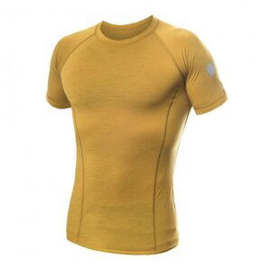 Triko krátké pánské SENSOR MERINO AIR mustard Velikost: M