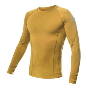 Triko dlouhé pánské SENSOR MERINO AIR mustard Velikost: L