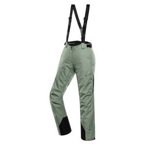 Kalhoty dámské dlouhé ALPINE PRO OSAGA s membránou PTX zelené Velikost: M