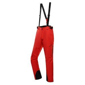 Kalhoty pánské dlouhé ALPINE PRO OSAG s membránou PTX červené Velikost: L