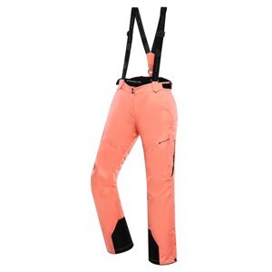 Kalhoty dámské dlouhé ALPINE PRO OSAGA s membránou PTX oranžové Velikost: L