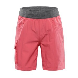 Kalhoty dětské krátké ALPINE PRO ZAMBO rychleschnoucí červené Velikost: 128-134