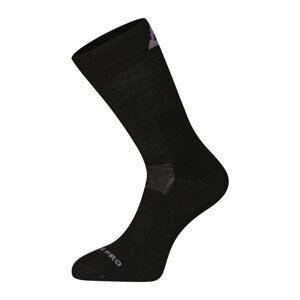 Ponožky ALPINE PRO ERATE antibakteriální merino černé Velikost: L
