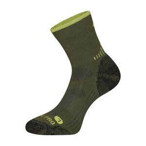 Ponožky ALPINE PRO KEROWE antibakteriální merino zelené Velikost: S