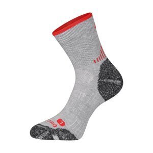 Ponožky ALPINE PRO KEROWE antibakteriální merino šedé Velikost: L