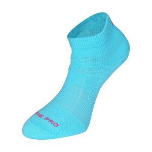 Ponožky ALPINE PRO COOLE kotníkové tyrkysové Velikost: L
