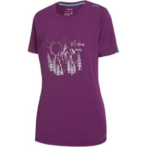 Dámské bambusové tričko viking lenta fialová xl