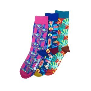 Meatfly ponožky globe socks - s19 triple pack s/m