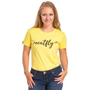 Dámské tričko meatfly luna žlutá s