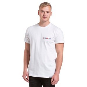Pánské tričko meatfly logobox bílá s