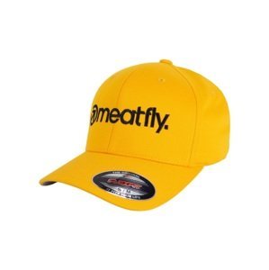 Kšiltovka meatfly brand flexfit žlutá s/m