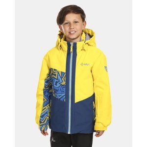 Chlapecká lyžařská bunda kilpi ateni-jb žlutá 122-128