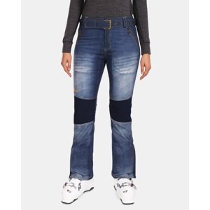 Dámské softshellové lyžařské kalhoty kilpi jeanso-w tmavě modrá 34