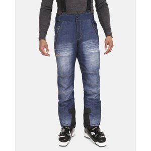 Pánské softshellové lyžařské kalhoty kilpi jeanso-m tmavě modrá ls