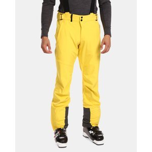 Pánské softshellové lyžařské kalhoty kilpi rhea-m žlutá 4xl