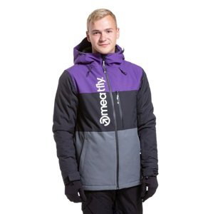 Pánská snb & ski bunda meatfly manifold fialová/černá/šedá s