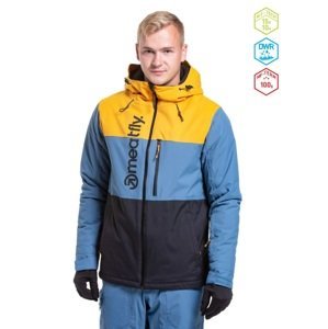 Pánská snb & ski bunda meatfly manifold modrá/žlutá/černá xxl