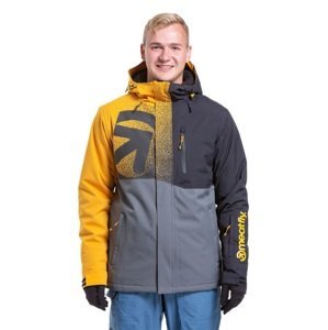 Pánská snb & ski bunda meatfly shader žlutá/šedá l