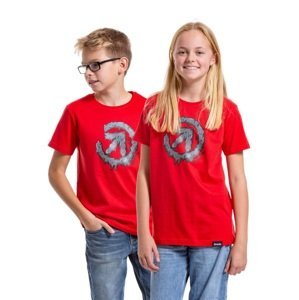 Dětské tričko meatfly melty červená 158