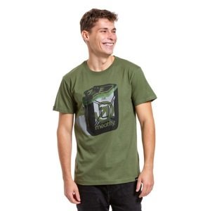 Pánské tričko meatfly fueled zelená l