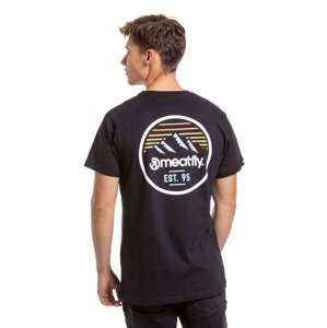 Pánské tričko meatfly peaky černá s