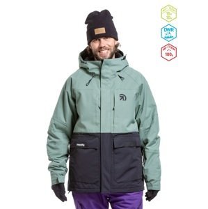 Pánská snb & ski bunda meatfly vertigo černá/zelená l