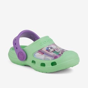 Dětské boty coqui maxi světle zelená/fialová 24-25